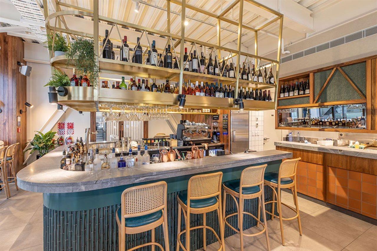 Sudima Christchurch City Экстерьер фото The bar at the restaurant
